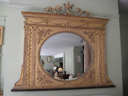 GILT ADAMS STYLE OVERMANTEL - ADDITIONAL PHOTO 5