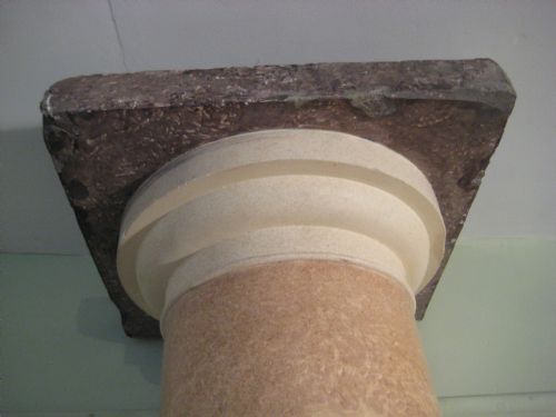 PAIR FAUX MARBLE ARCHITECTURAL COLUMNS - ADDITIONAL PHOTO 4