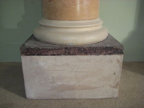 PAIR FAUX MARBLE ARCHITECTURAL COLUMNS - ADDITIONAL PHOTO 5