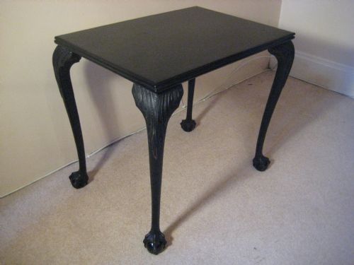 ebonised occasional table - CATEGORY: ANTIQUE TABLES - DATED 1910