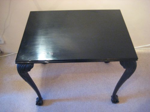 EBONISED OCCASIONAL TABLE - ADDITIONAL PHOTO 1