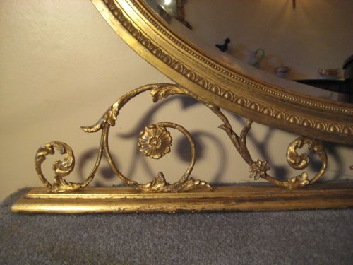GILT ADAMS STYLE OVERMANTEL - ADDITIONAL PHOTO 3