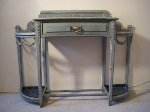 french painted hall stand - CATEGORY: ANTIQUE FURNITURE - DATED 1900