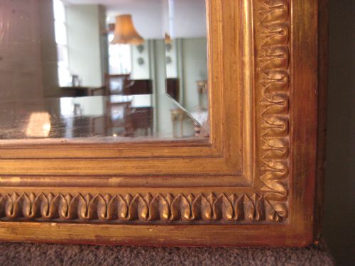 19TH CENTURY FRENCH LOUIS XVI STYLE GILT MIRROR - ADDITIONAL PHOTO 6