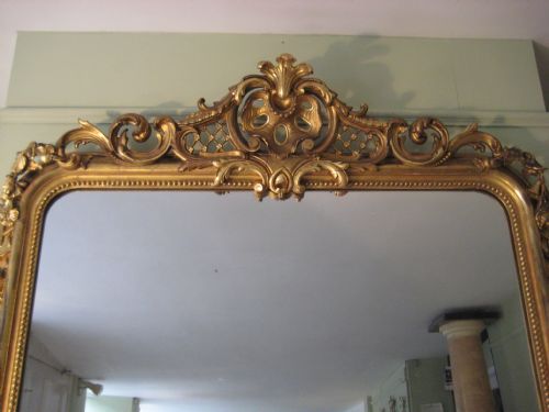 19TH CENTURY FRENCH GILT OVERMANTEL - ADDITIONAL PHOTO 1