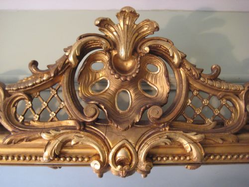 19TH CENTURY FRENCH GILT OVERMANTEL - ADDITIONAL PHOTO 2