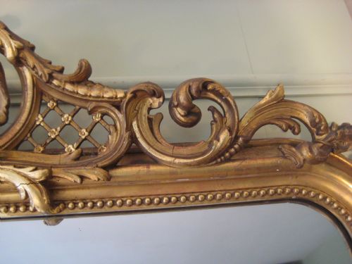 19TH CENTURY FRENCH GILT OVERMANTEL - ADDITIONAL PHOTO 3