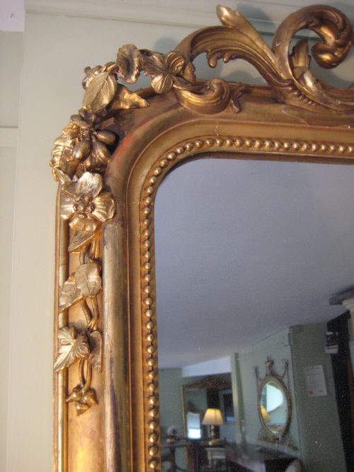 19TH CENTURY FRENCH GILT OVERMANTEL - ADDITIONAL PHOTO 4