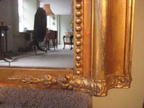 19TH CENTURY FRENCH GILT OVERMANTEL - ADDITIONAL PHOTO 5