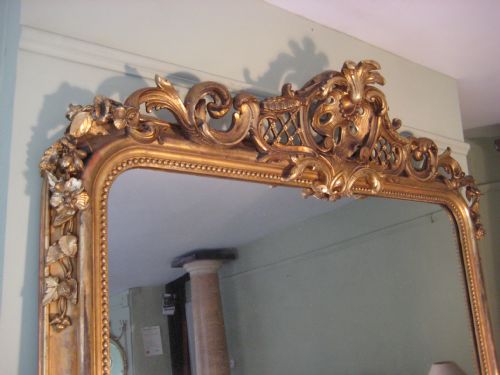 19TH CENTURY FRENCH GILT OVERMANTEL - ADDITIONAL PHOTO 6