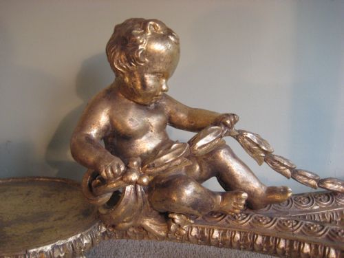 19TH CENTURY LOUIS XVI STYLE GILT CONSOLE TABLE - ADDITIONAL PHOTO 7