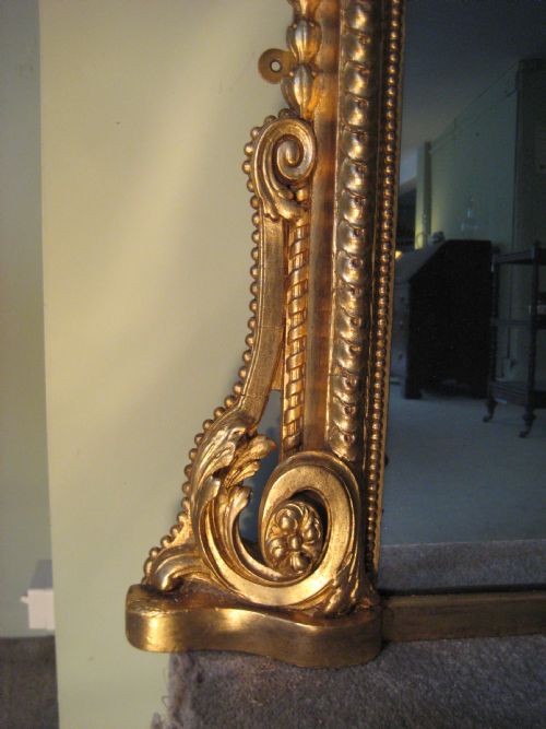 19TH CENTURY GILT OVERMANTLE - ADDITIONAL PHOTO 3