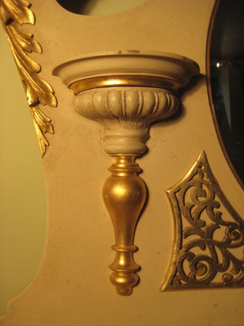 PAINTED AND PARCELGILT OVERMANTEL - ADDITIONAL PHOTO 3
