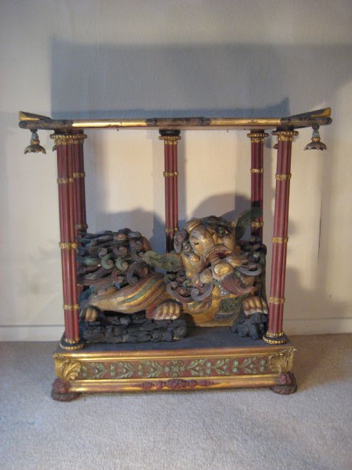 PAIR OF CHINESE 'DOG OF FO' TABLES - ADDITIONAL PHOTO 1
