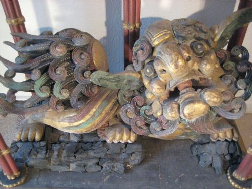 PAIR OF CHINESE 'DOG OF FO' TABLES - ADDITIONAL PHOTO 5