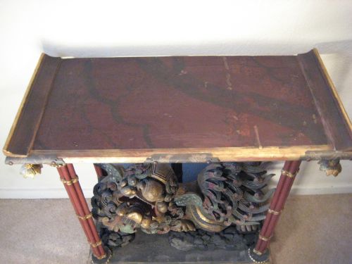 PAIR OF CHINESE 'DOG OF FO' TABLES - ADDITIONAL PHOTO 11