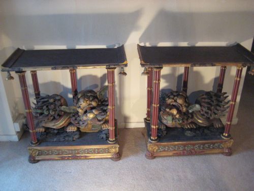 PAIR OF CHINESE 'DOG OF FO' TABLES - ADDITIONAL PHOTO 12