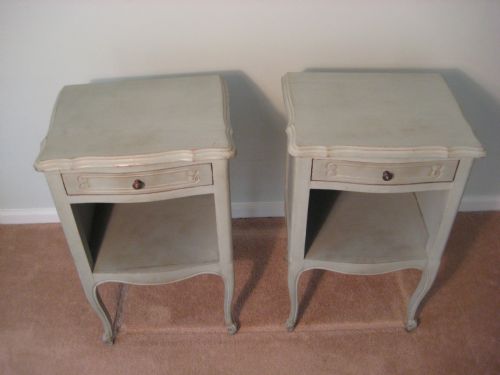 PAIR OF FRENCH PAINTED CABINETS - ADDITIONAL PHOTO 1