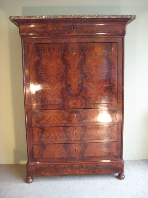 french mahogany secretaire a abattant - CATEGORY: ANTIQUE BUREAU - DATED 1900