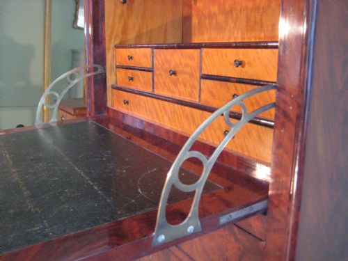 FRENCH MAHOGANY SECRETAIRE A ABATTANT - ADDITIONAL PHOTO 5