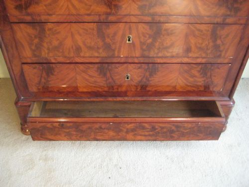 FRENCH MAHOGANY SECRETAIRE A ABATTANT - ADDITIONAL PHOTO 6