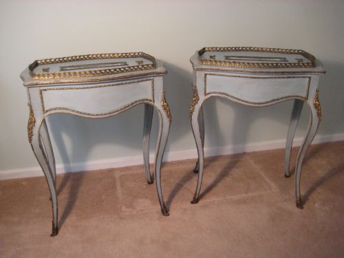 pair louis xv style jardiniere tables - CATEGORY: ANTIQUE MISCELLANEOUS - DATED 1890