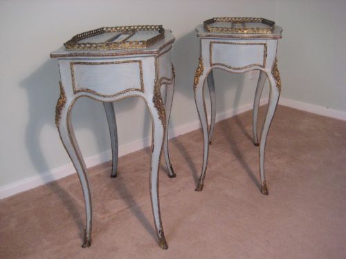 PAIR LOUIS XV STYLE JARDINIERE TABLES - ADDITIONAL PHOTO 5