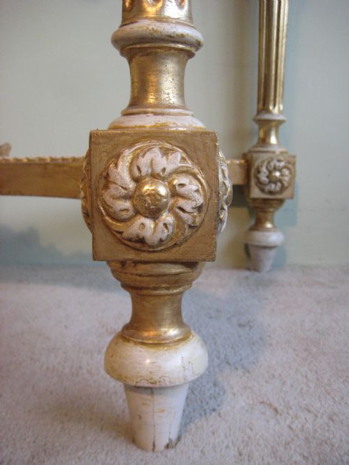 FRENCH 19TH CENTURY LOUIS XVI STYLE GILT CONSOLE TABLE - ADDITIONAL PHOTO 10
