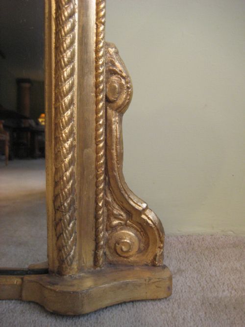 19TH CENTURY GILT OVERMANTLE - ADDITIONAL PHOTO 4