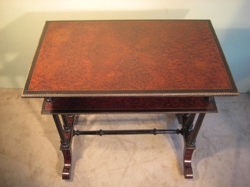 VICTORIAN BURR WALNUT ETAGERE - ADDITIONAL PHOTO 6