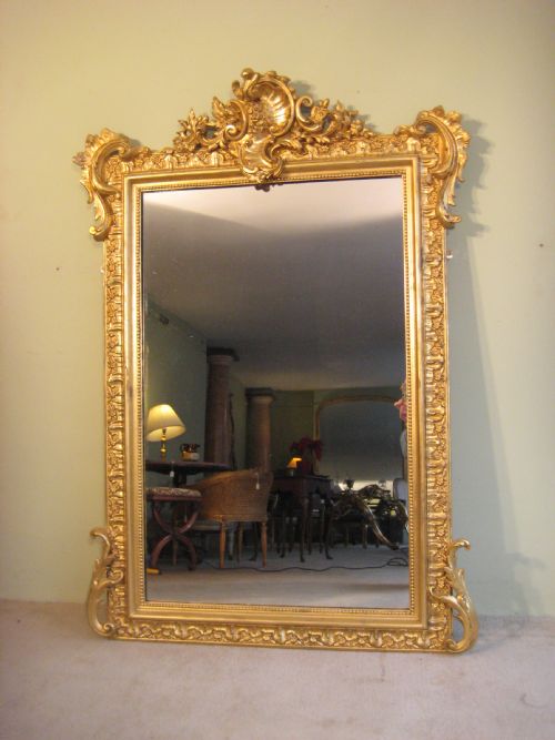 french gilt mirror - CATEGORY: ANTIQUE MIRRORS - DATED 1900