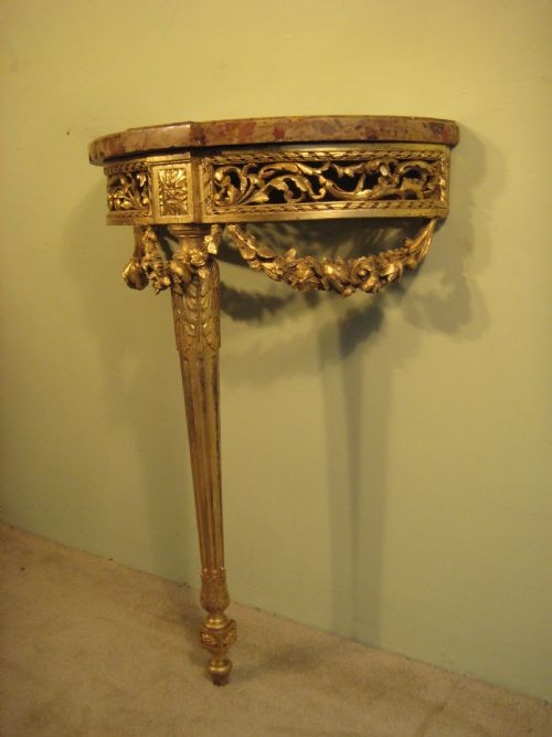 GILT CONSOLE TABLE - ADDITIONAL PHOTO 2