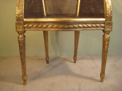 FRENCH GILT CANE CHAIR - ADDITIONAL PHOTO 3