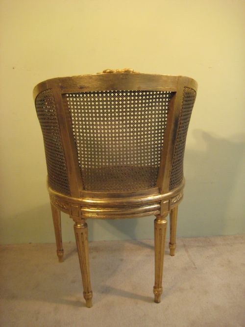 FRENCH GILT CANE CHAIR - ADDITIONAL PHOTO 7