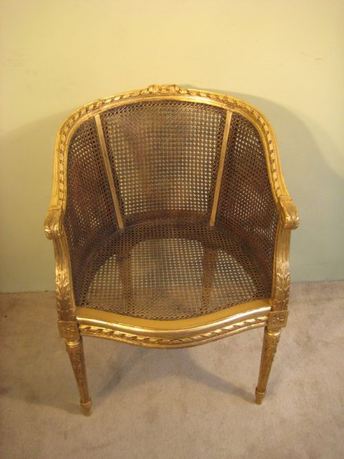 FRENCH GILT CANE CHAIR - ADDITIONAL PHOTO 10