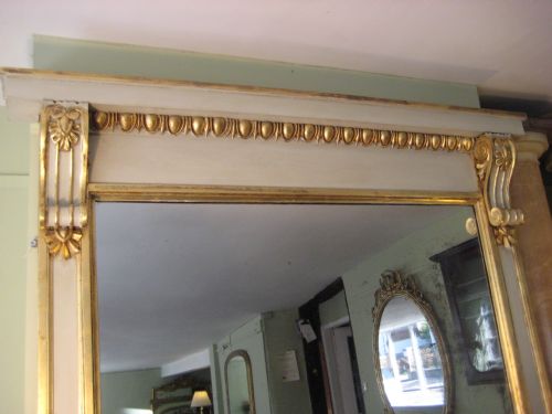 PAINTED AND PARCELGILT OVERMANTLE - ADDITIONAL PHOTO 1