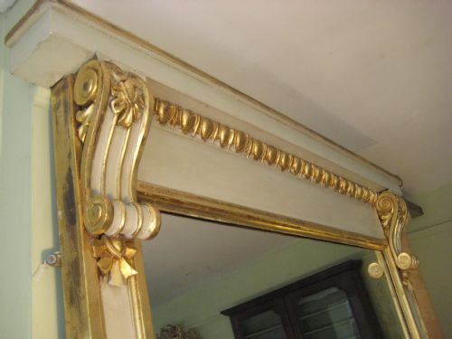 PAINTED AND PARCELGILT OVERMANTLE - ADDITIONAL PHOTO 2