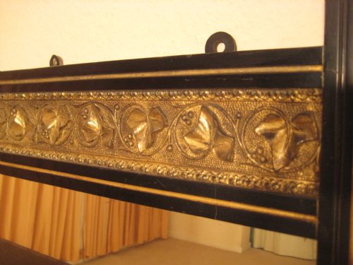 EBONISED AND PARCELGILT OVERMANTEL - ADDITIONAL PHOTO 4