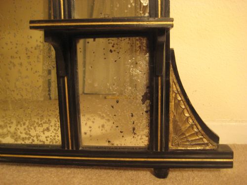 EBONISED AND PARCELGILT OVERMANTEL - ADDITIONAL PHOTO 6