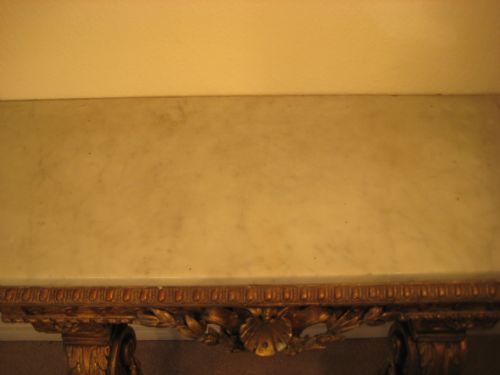19TH CENTURY MARBLE TOP CONSOLE TABLE - ADDITIONAL PHOTO 10
