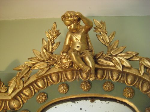 PAINTED AND PARCELGILT BRACKET MIRROR - ADDITIONAL PHOTO 3