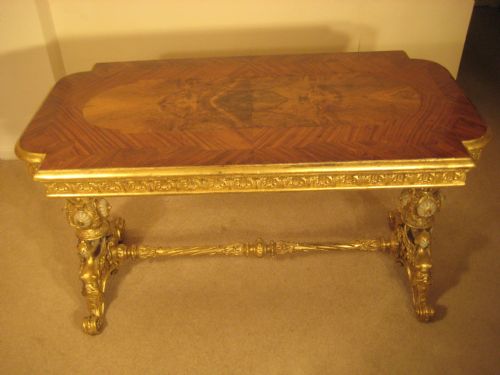 19TH CENTURY GILT CENTRE TABLE - ADDITIONAL PHOTO 1