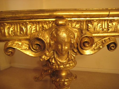 19TH CENTURY GILT CENTRE TABLE - ADDITIONAL PHOTO 5