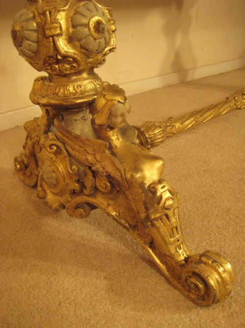 19TH CENTURY GILT CENTRE TABLE - ADDITIONAL PHOTO 8