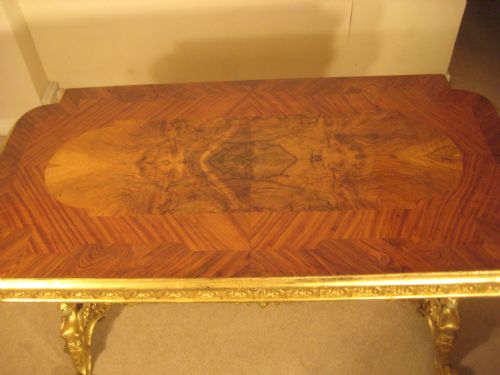 19TH CENTURY GILT CENTRE TABLE - ADDITIONAL PHOTO 9