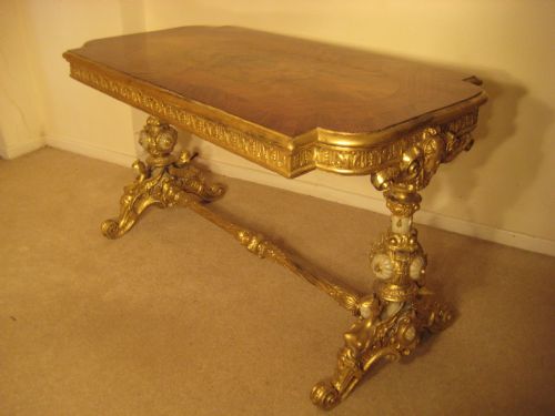 19TH CENTURY GILT CENTRE TABLE - ADDITIONAL PHOTO 10