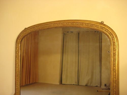 GILT ARCH TOP OVERMANTEL - ADDITIONAL PHOTO 1
