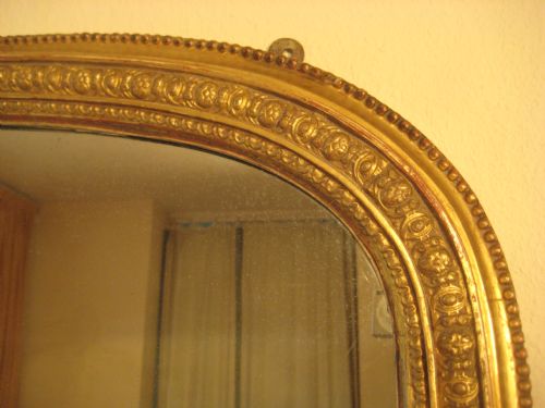 GILT ARCH TOP OVERMANTEL - ADDITIONAL PHOTO 2