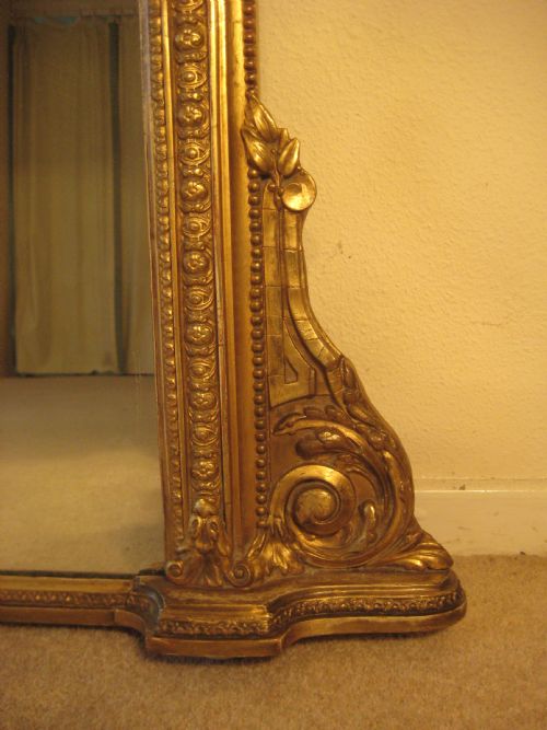 GILT ARCH TOP OVERMANTEL - ADDITIONAL PHOTO 3