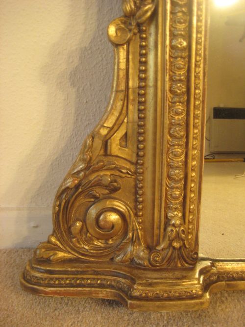 GILT ARCH TOP OVERMANTEL - ADDITIONAL PHOTO 4
